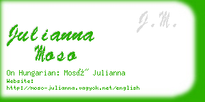 julianna moso business card